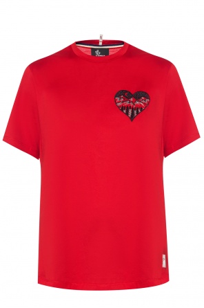T-shirt with embroidered pattern, zdjęcie 1 T-shirt with embroidered pattern od Moncler Grenoble